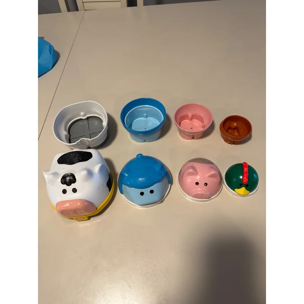 Vintage Little Tikes Farm Animal Nesting Stacking Toy